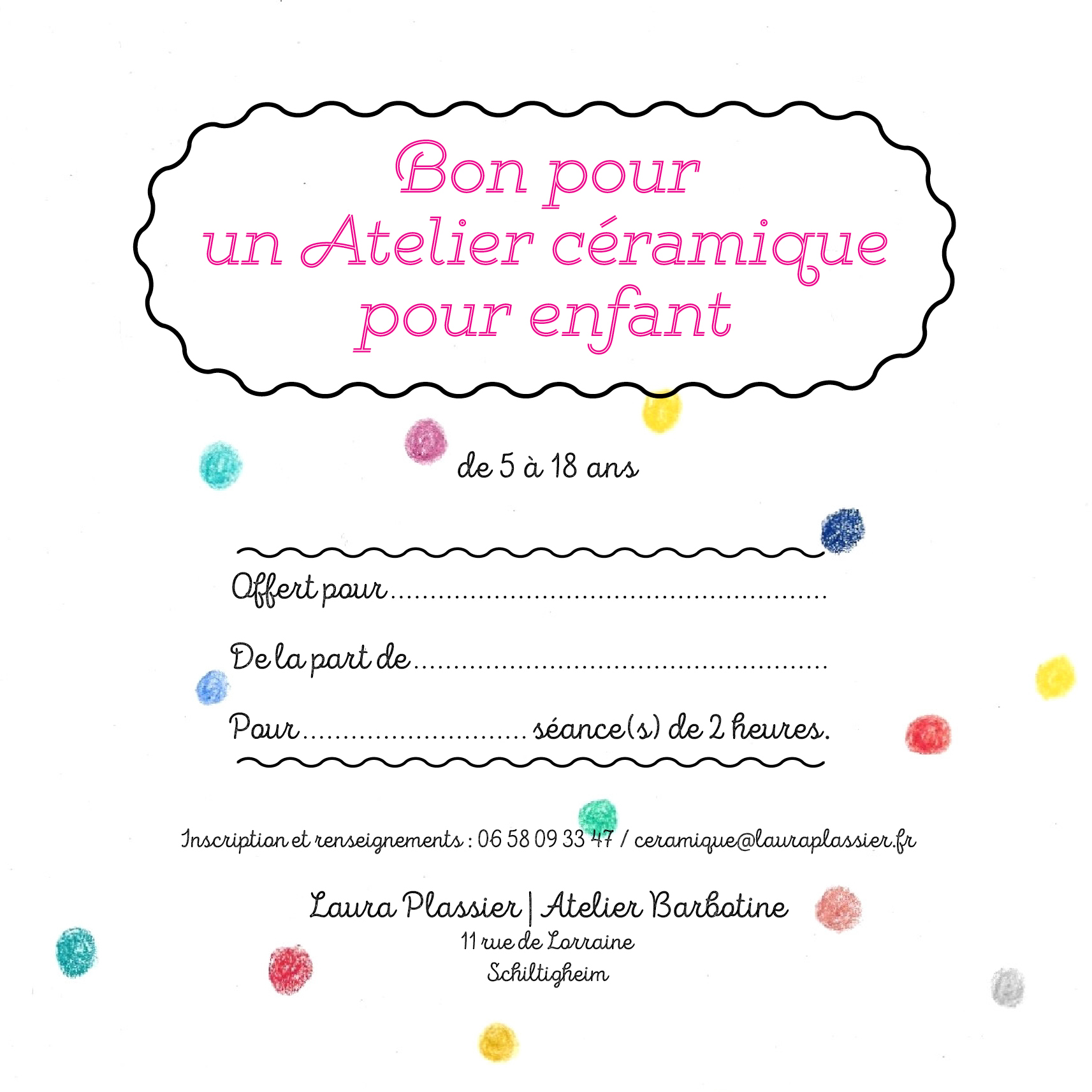 Atelier céramique Noël